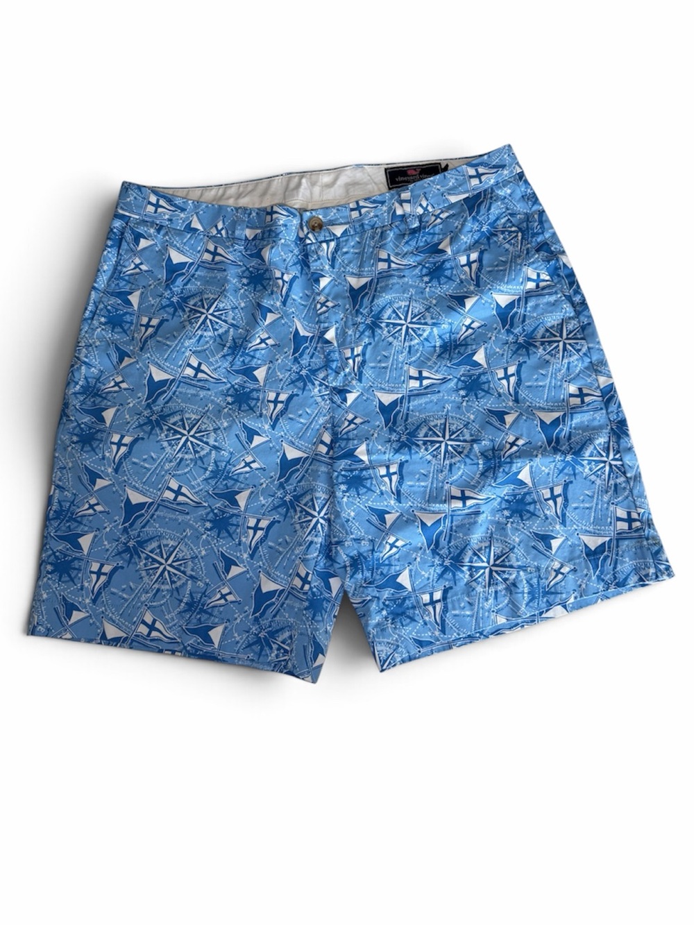 Vineyard Vines Men's Nautical Sailing Print Breaker Shorts 9” Inseam Sz. 38